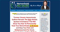 Desktop Screenshot of hemorrhoidnomore.com
