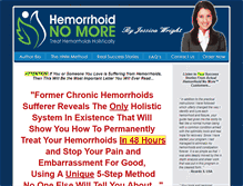 Tablet Screenshot of hemorrhoidnomore.com